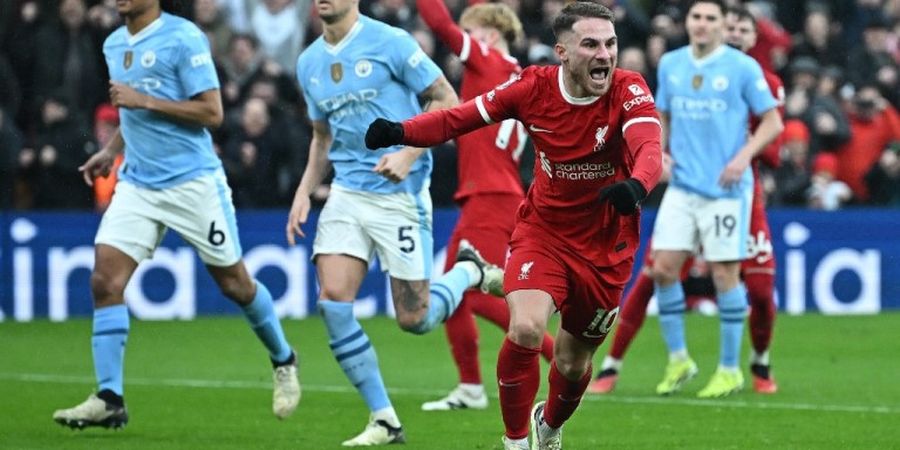 Hasil Liga Inggris - Darwin Nunez Nabrak Tiang, Dada Mac Allister Ditendang, Liverpool vs Man City Berakhir Tanpa Pemenang