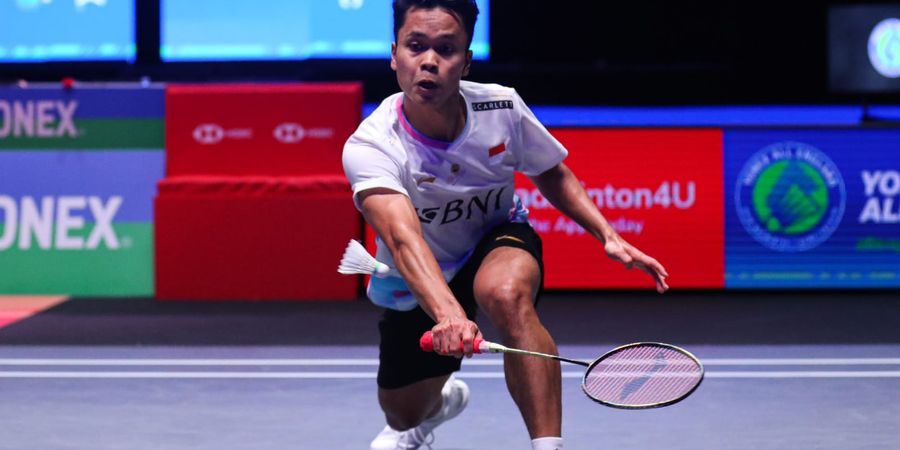 Hasil Kejuaraan Asia 2024 - Cukup Dua Gim, Anthony Sinisuka Ginting Habisi Wakil India