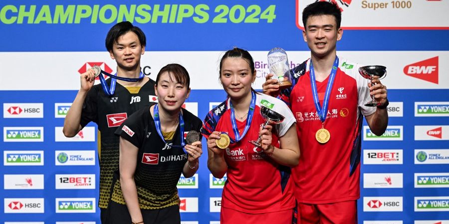 Hasil Final All England Open 2024 - Samai Owi/Butet dan Lawan Sendiri, Ganda Campuran No 1 Zheng/Huang Cetak Hattrick Gelar