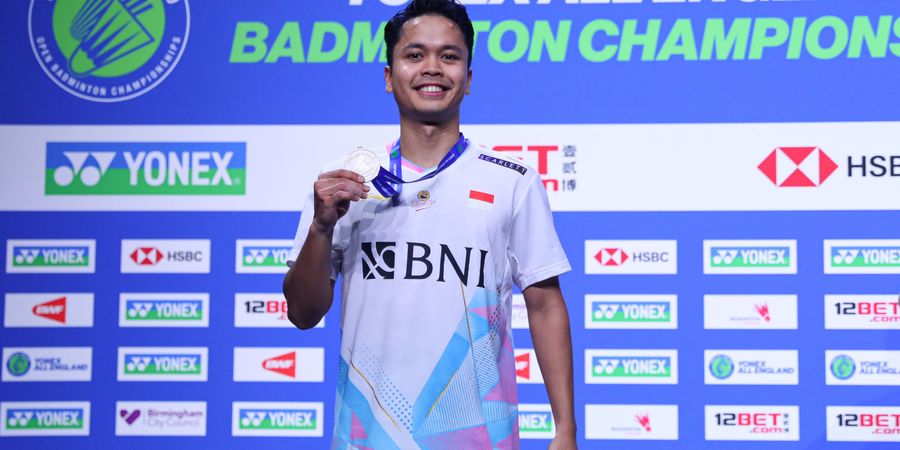 All England Open 2024 - Banjir Error, Anthony Selipkan Seruan dan Pujian Saat Takluk dari Jonatan Christie