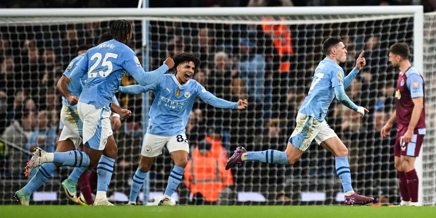 Hasil Liga Inggris - Man City Hancurkan Aston Villa, Foden Hattrick sambil Ditonton Haaland