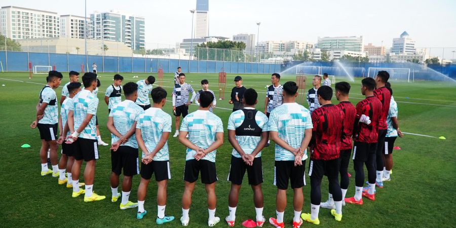 H-3 Jelang Lawan Qatar di Piala Asia U-23 2024, Timnas U-23 Indonesia Antusias Jalani Latihan