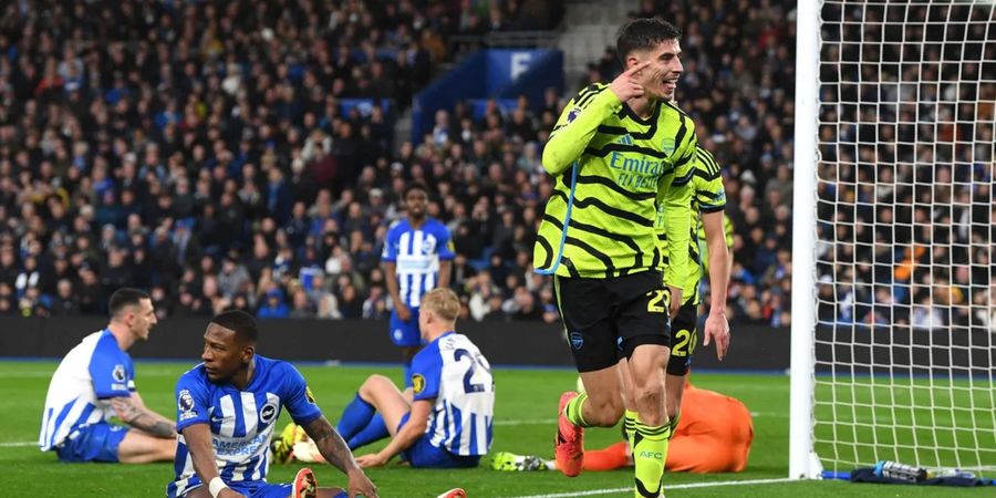 Hasil Liga Inggris - Sempat Diwarnai Penalti Kontroversial, Arsenal Kalahkan Brighton