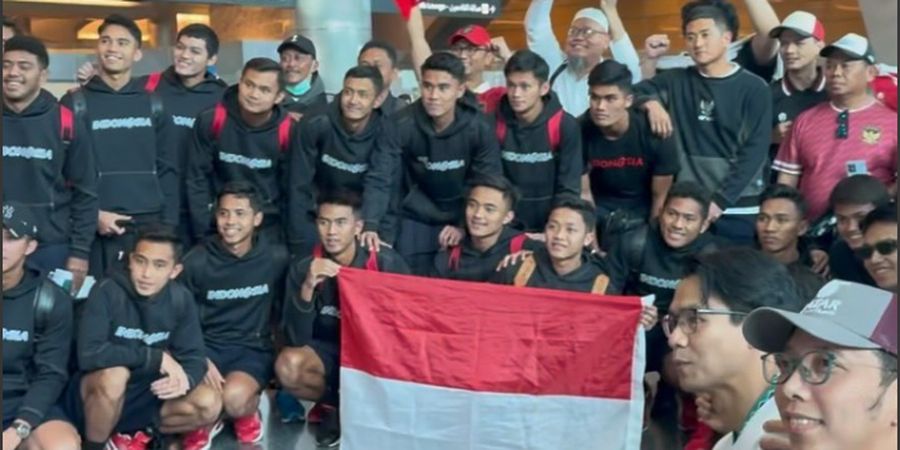 Antusiasme Suporter Sambut Timnas U-23 Indonesia di Qatar Jelang Piala Asia U-23 2024