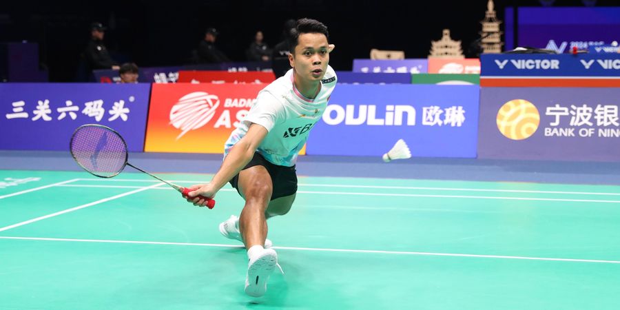 Hasil Kejuaraan Asia 2024 - Anthony Ginting Ciamik Lumat Eks Pemain No 1, Juara Bertahan Mulus Lewati Ujian Pertama