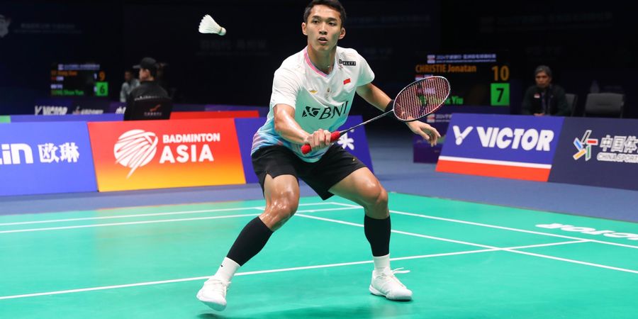 Hasil Thomas Cup 2024 - Sempat Telat Panas, Jonatan Christie Pastikan Kemenangan Indonesia atas Inggris