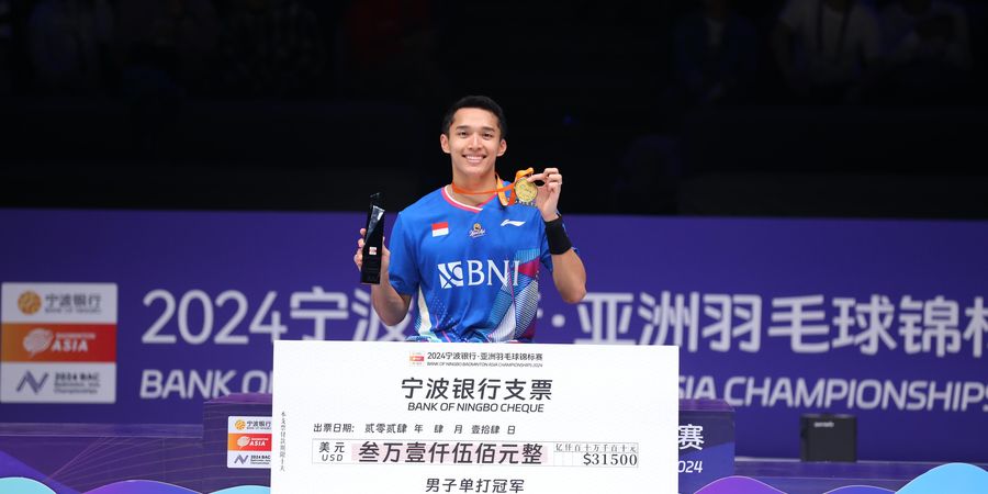 Rekap Final Kejuaraan Asia 2024 - Jonatan Juara Asia, Sahih Jadi Mimpi Buruk China di Tengah Pesta Juara Umum