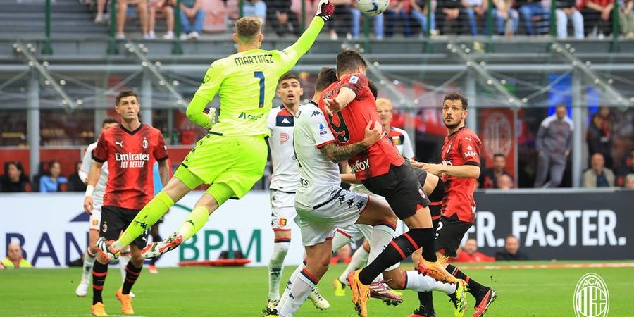 Hasil Liga Italia - Drama 6 Gol Terjadi di San Siro, AC Milan Batal Menang atas Genoa