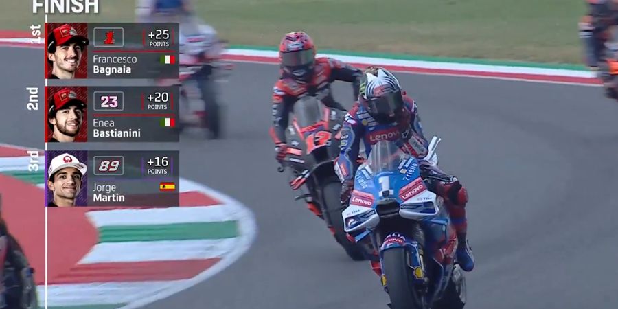 MotoGP Italia 2024 - Ducati Sempurna, Francesco Bagnaia Ikut Bahagia Lihat Enea Bastianini Asapi Jorge Martin dan Marc Marquez Sekaligus