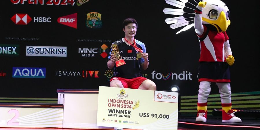 Indonesia Open 2024 - Shi Yu Qi dari Kena Sanksi, Akhiri Penantian Tunggal Putra China 35 Tahun hingga Rebut Ranking 1 Dunia dengan Rekor Belum Terkalahkan