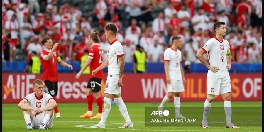 Hasil EURO 2024 - Lewandowski Cicipi 30 Menit Pertama, Polandia Malah Digasak Austria