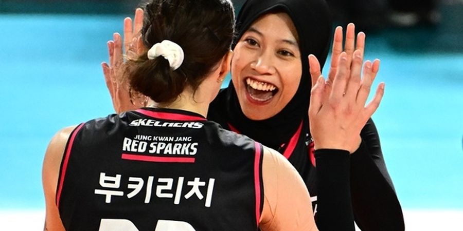 Hasil Liga Voli Korea - Ledakan Megawati Hingga Jadi MVP, Red Sparks Kangkangi Juara Bertahan