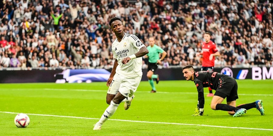 Hasil Liga Spanyol - Vinicius Cetak Hat-Trick, Real Madrid Bikin Osasuna Babak Belur