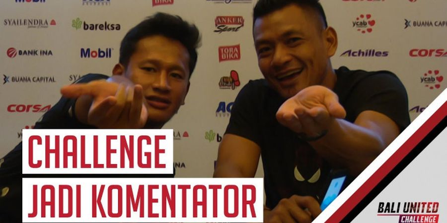 VIDEO - Kocak! 2 Pemain Bali United Coba Jadi Komentator, Ekspresinya Bikin Ngakak