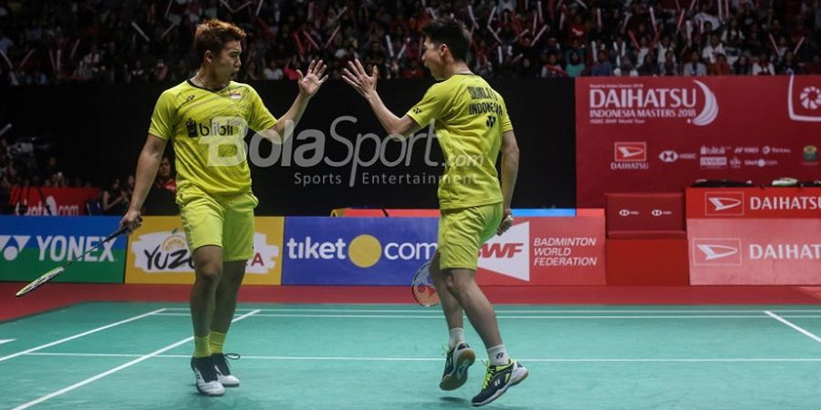 Menangi Laga Sengit atas Wakil Thailand, Marcus/Kevin ke Perempat Final India Terbuka