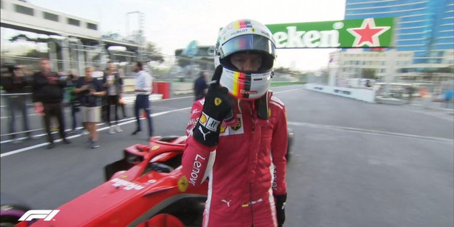 F1 GP Azerbaijan 2018 - Sebastian Vettel Optimis Usai Raih Pole Position