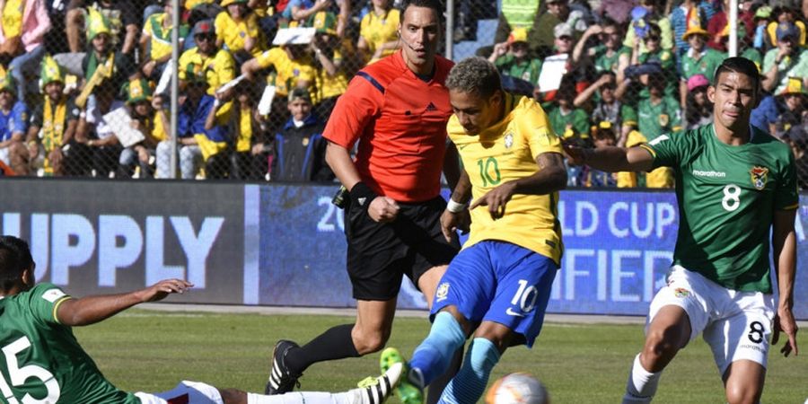 VIDEO - Berhasil Gocek Kiper, Neymar Gagal Cetak Gol dan Bikin Brasil Seri pada Babak Pertama
