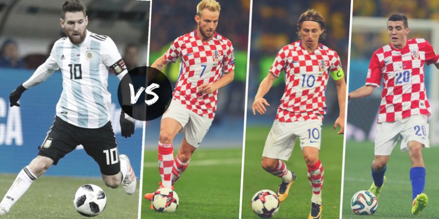 Preview Statistik Argentina Vs Kroasia - Pertempuran Lionel Messi Vs Rakitic, Kovacic, dan Modric