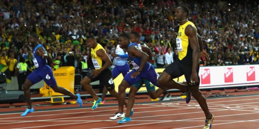 Justin Gatlin Kalahkan Usain Bolt di Tengah Hujan Cemoohan