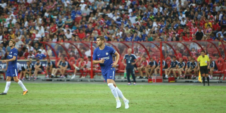 Antonio Conte Mainkan Alvaro Morata Melebar ke Kiri, Fan Chelsea Bereaksi