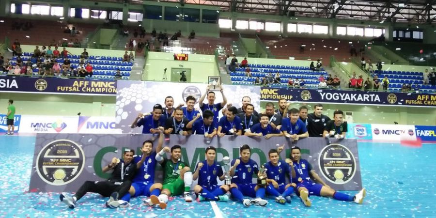 Daftar Peraih Gelar Piala AFF Futsal 2018 - Thailand dan Malaysia Dominan, Indonesia Hanya Satu