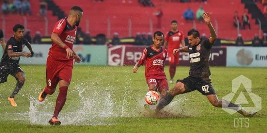 Semen Padang Menang di Lapangan Basah, Sriwijaya Imbangi Persela