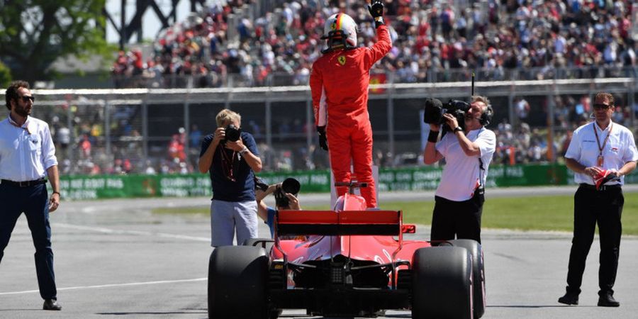 Sukses Menangi F1 GP Canada 2018, Sebastian Vettel Memilih Tidak Jemawa