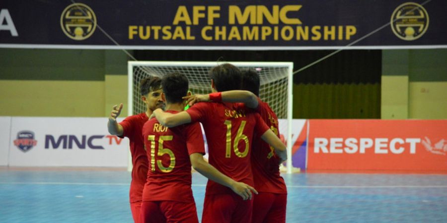 Timnas Futsal Indonesia Menang 13-0 dan Lolos ke Semifinal Piala AFF Futsal 2018