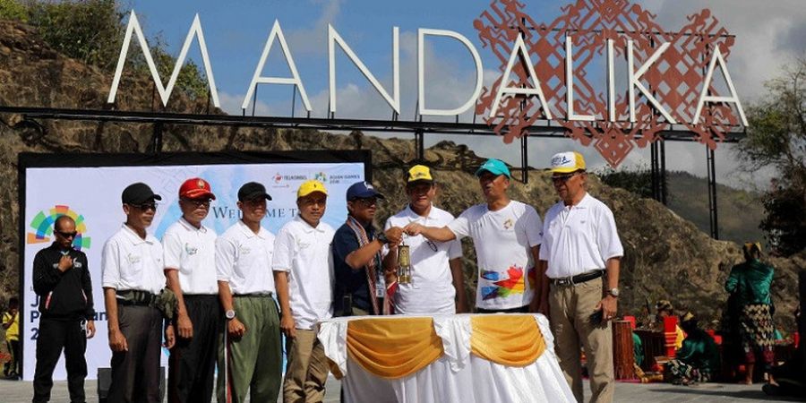 Kirab Obor Asian Games 2018 Kunjungi Kawasan Mandalika