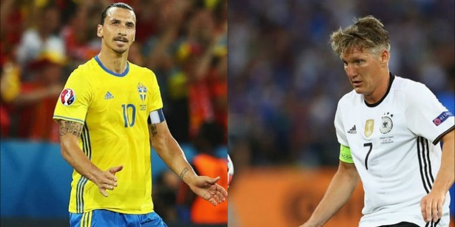 Ibrahimovic dan Schweinsteiger dalam Bentuk Makanan