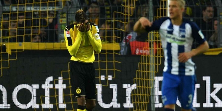 Diwarnai Dua Kartu Merah, Borussia Dortmund Ditahan Imbang Hertha BSC Berlin 