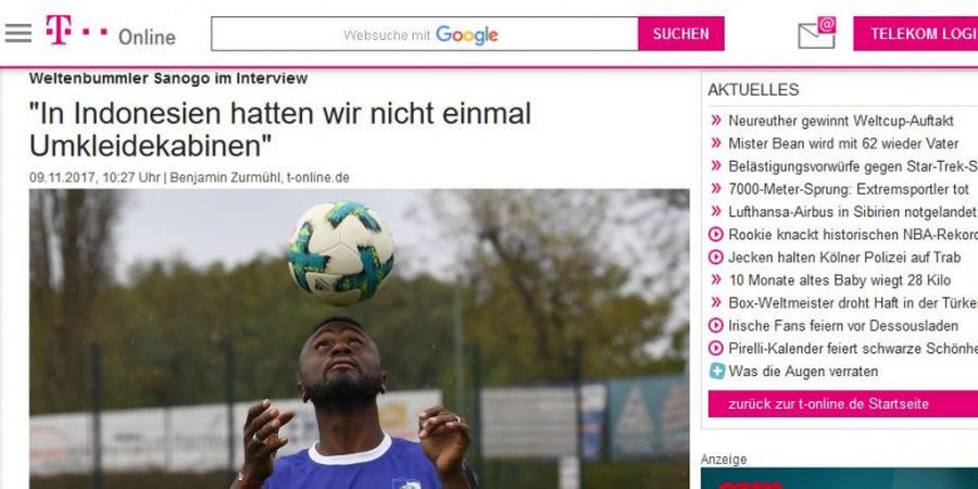 Eks Striker Timnas Pantai Gading Beberkan Keburukan Liga Indonesia pada Media Jerman
