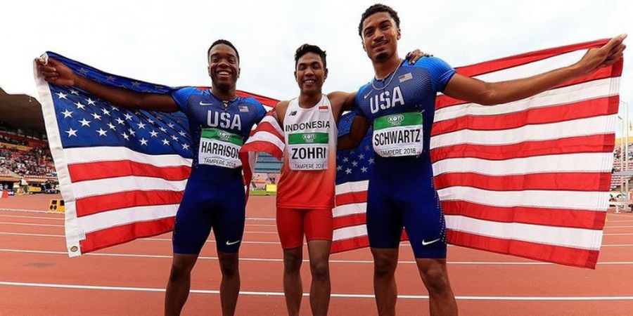 Kalah Cepat dari Lalu Muhammad Zohri, Begini Cuitan Sprinter Amerika Serikat Usai Tampil Sebagai Runner Up