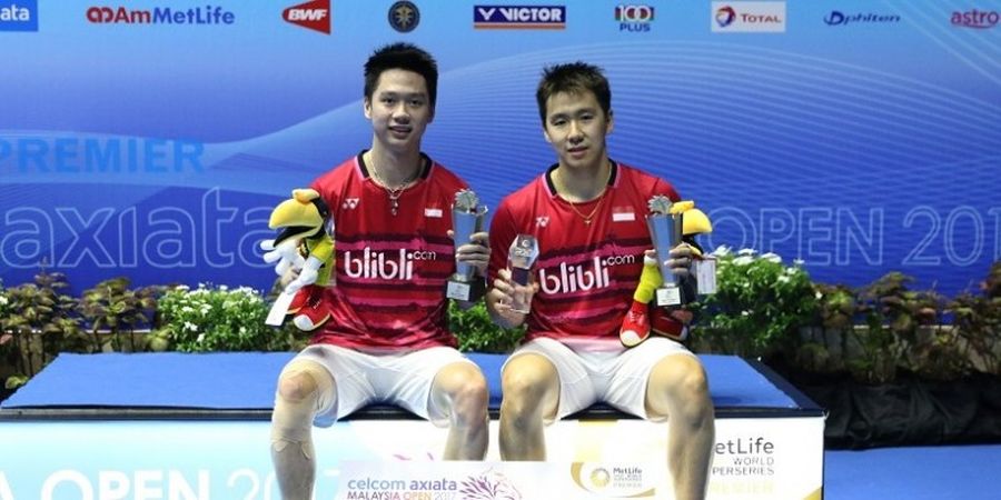Jadi Juara Malaysia Terbuka, Marcus/Kevin Cetak Hattrick Gelar Superseries