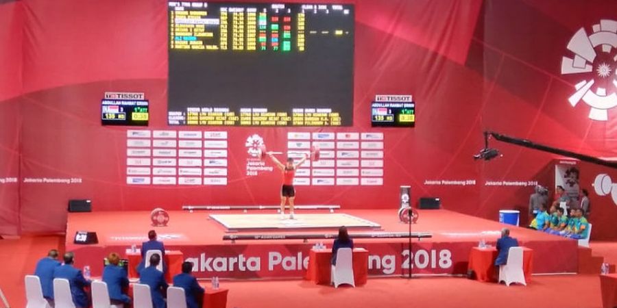 Angkat Besi Asian Games 2018 - Indonesia Selangkah Lagi Raih Medali pada Kelas 77Kg Putra