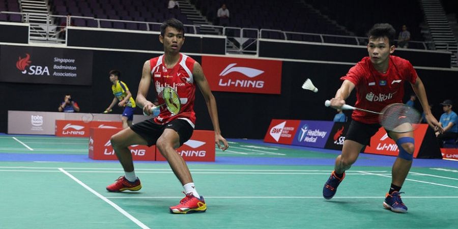 Singapore Open 2018 - Jadi Pasangan Dadakan, Andika/Rinov Raih Tiket Babak Pertama