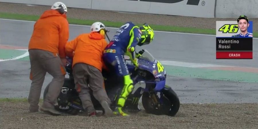 Valentino Rossi Merasa Terhambat dengan Adanya Bendera Merah