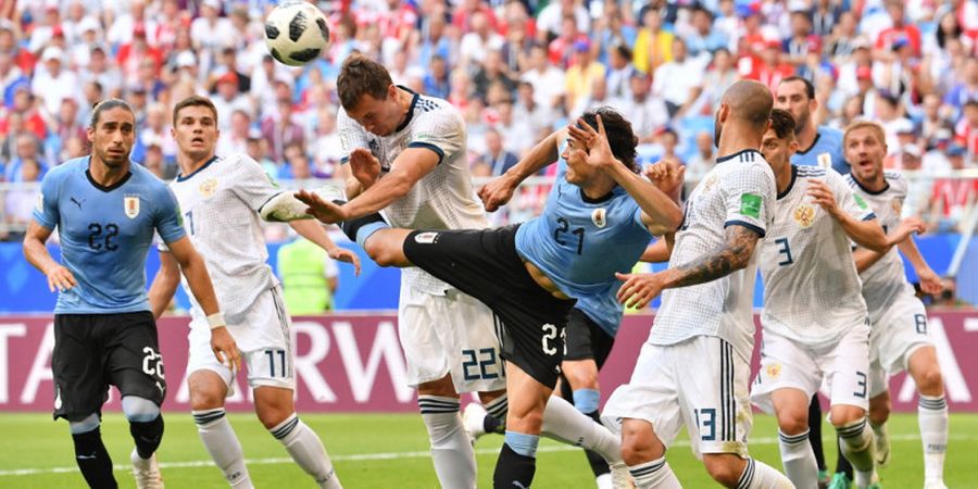 Dihancurkan Uruguay, Timnas Rusia Merusak Tradisi Para Tuan Rumah Piala Dunia dari Eropa 