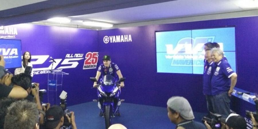 Vinales Jajal Motor Baru Yamaha di Sirkuit Sentul