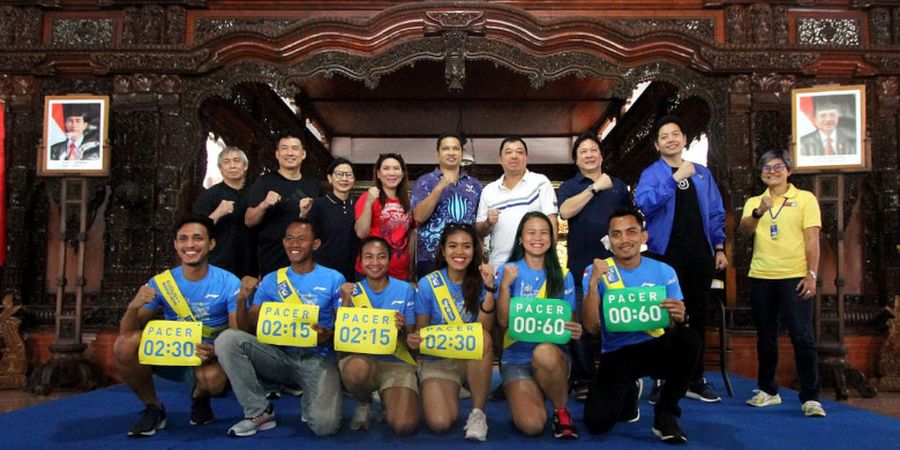 Sejumlah Legenda Bulu Tangkis Indonesia Ramaikan Tiket.com Kudus Relay Marathon 2018