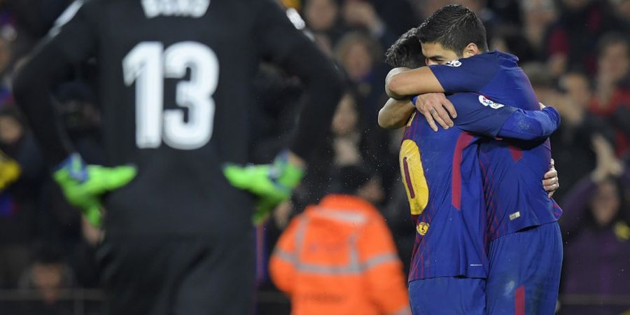 Hasil Akhir Barcelona Vs Girona - Hujan Gol dari Lionel Messi, Luis Suarez, dan Philippe Coutinho