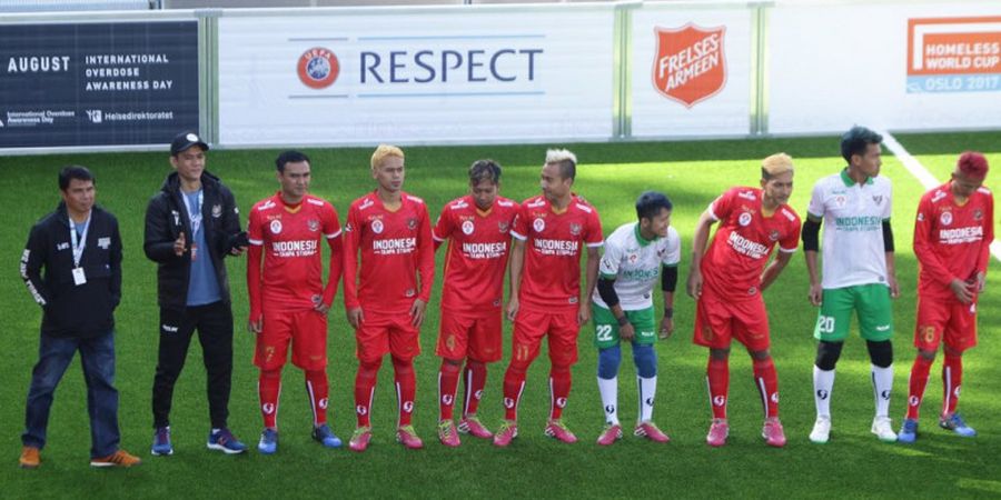 Bangga! Indonesia Tahan Imbang Brasil di Homeless World Cup 2017