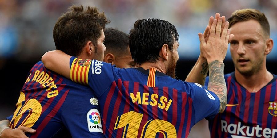 Babak I Barcelona Vs Huesca - El Barca Kebobolan pada Menit Ke-3 dan Cetak Gol Offside