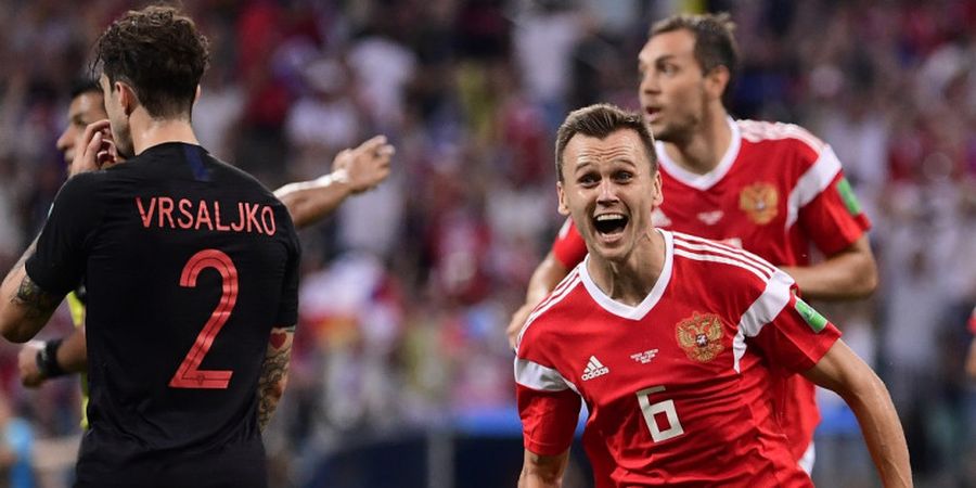 Seri 1-1 Setelah 90 Menit, Rusia dan Kroasia Harus Lewati Perpanjangan Waktu