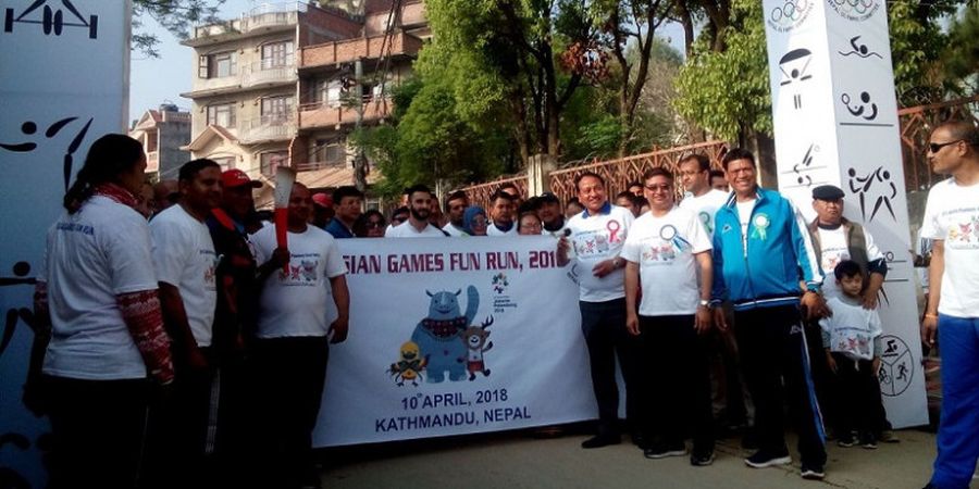 Asian Games OCA Fun Run 2018 Dihadiri Ratusan Atlet Nepal