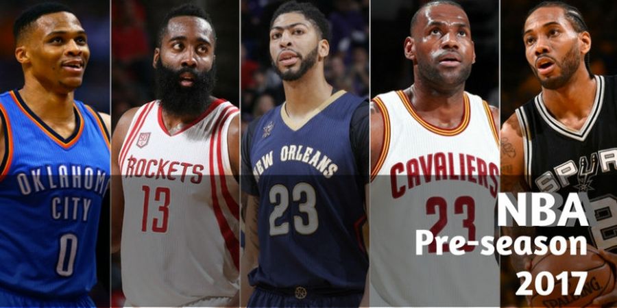 Live Streaming dan Jadwal Preseason NBA - Big Match Thunder Vs Rockets pada Rabu 4 Oktober 2017