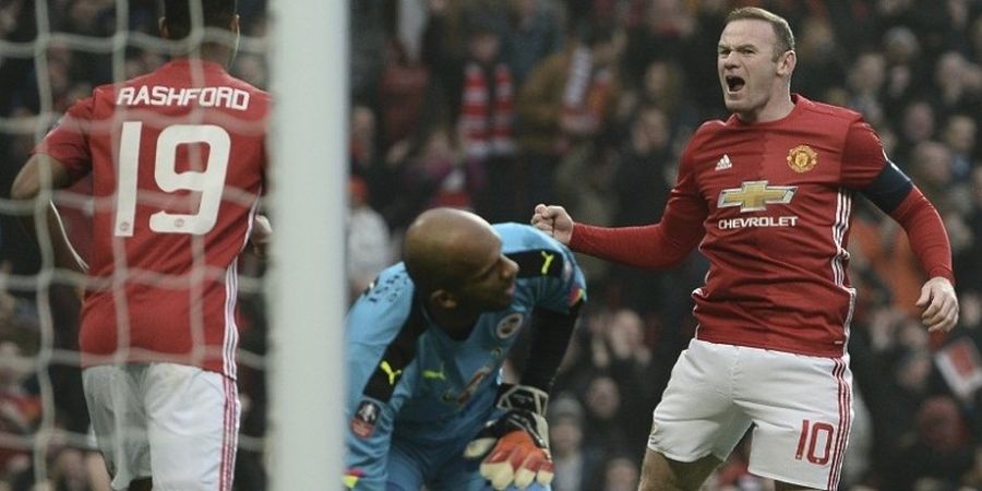 Gol Ke-249 Rooney Warnai Kelolosan Man United pada Piala FA