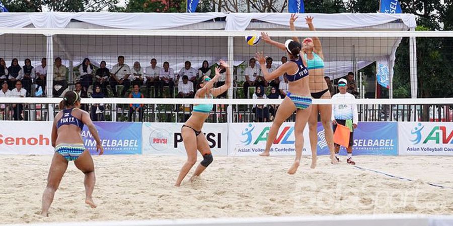 Tim Voli Pantai Putri Indonesia 2 Kalahkan Hong Kong pada Laga Perdana