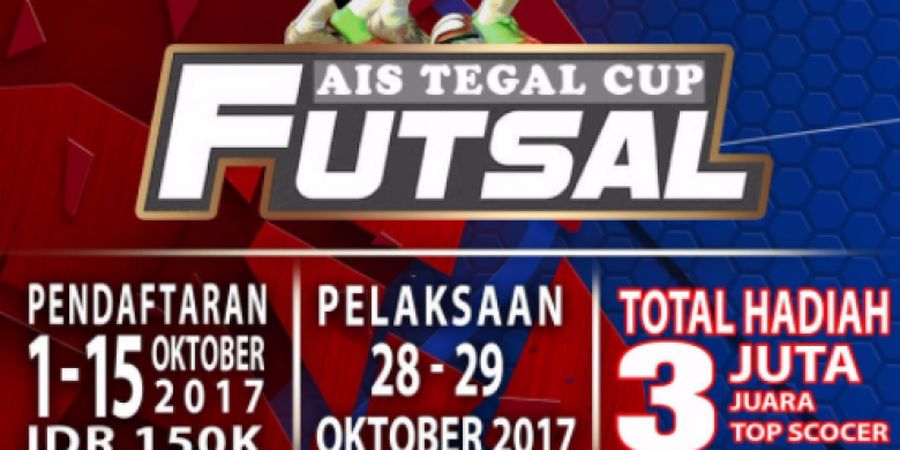 Rayakan Anniversary Keenam, AIS Tegal Gelar Turnamen Futsal Berhadiah Jutaan Rupiah