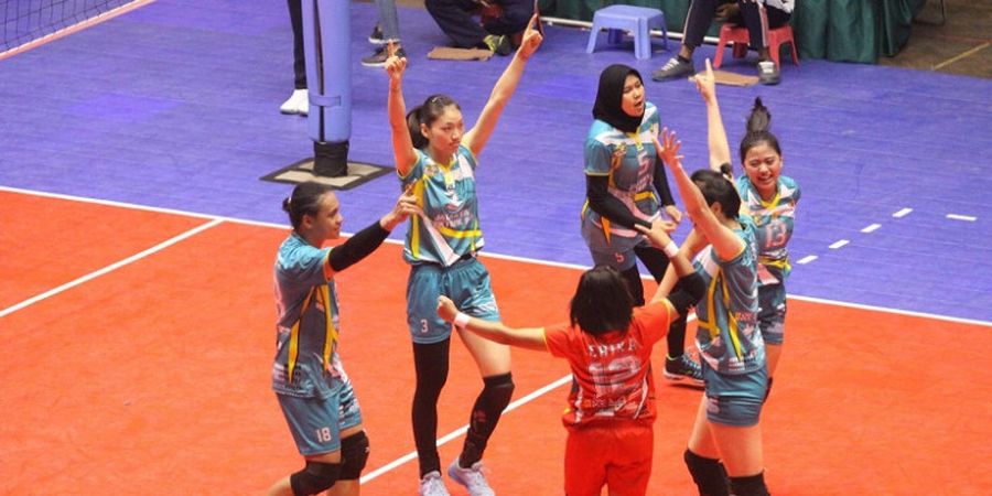 Juara Bertahan Tim Putri Jakarta Elektrik PLN Melaju ke Final Four Proliga 2018